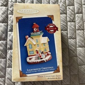 Hallmark Keepsake Ornament. Lighthouse Greetings. 2004